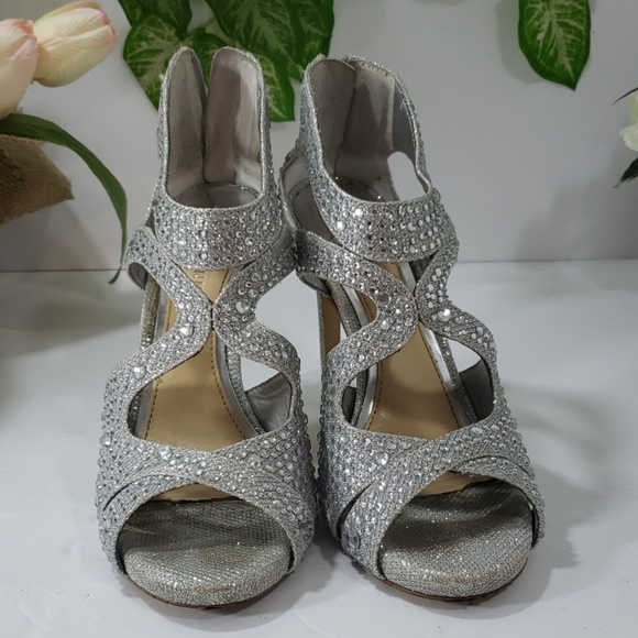 gianni bini silver heels